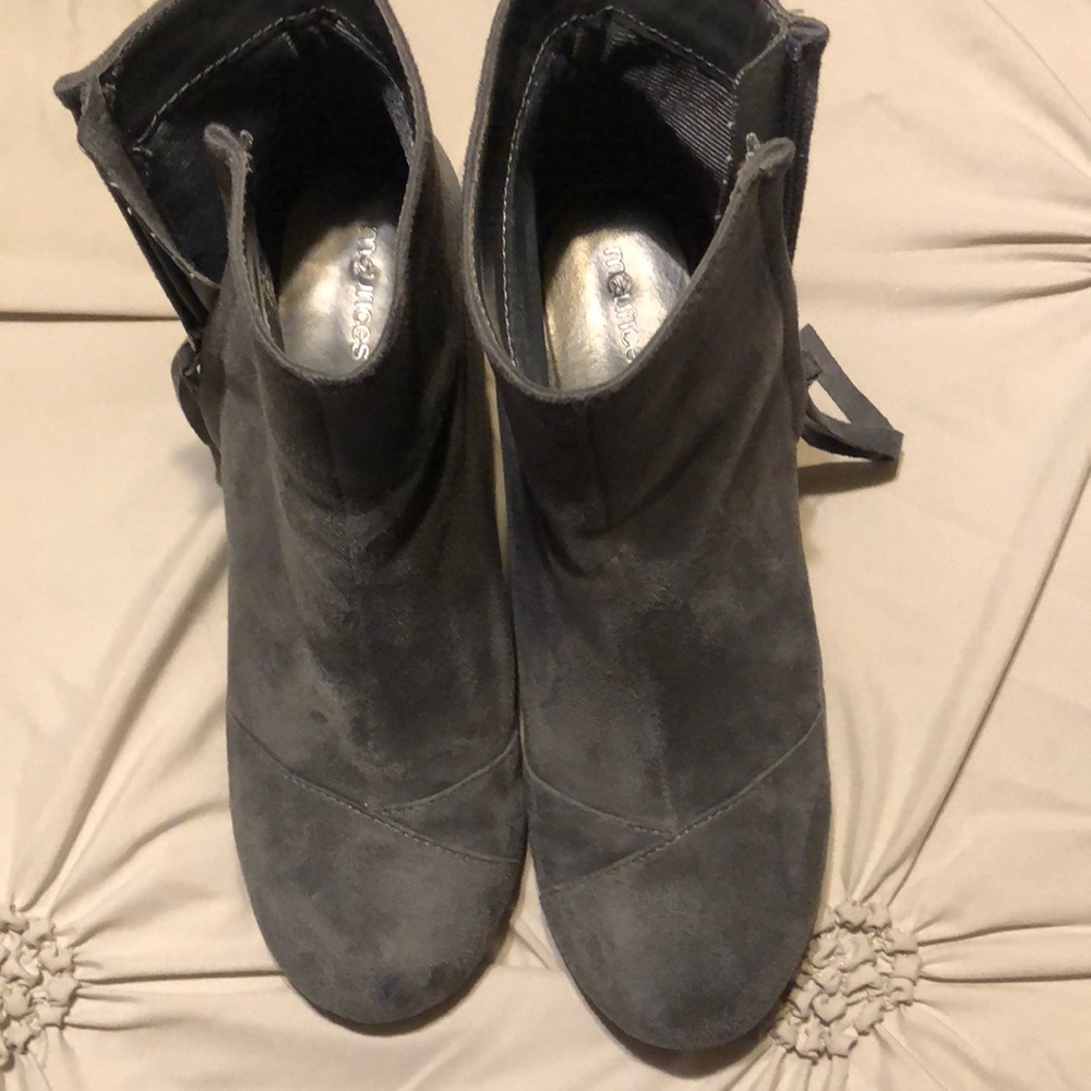 Gray booties